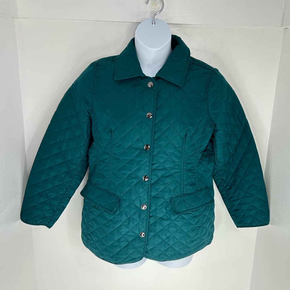 Chico's Quilted Snap Button Front Collared Jacket… - image 2